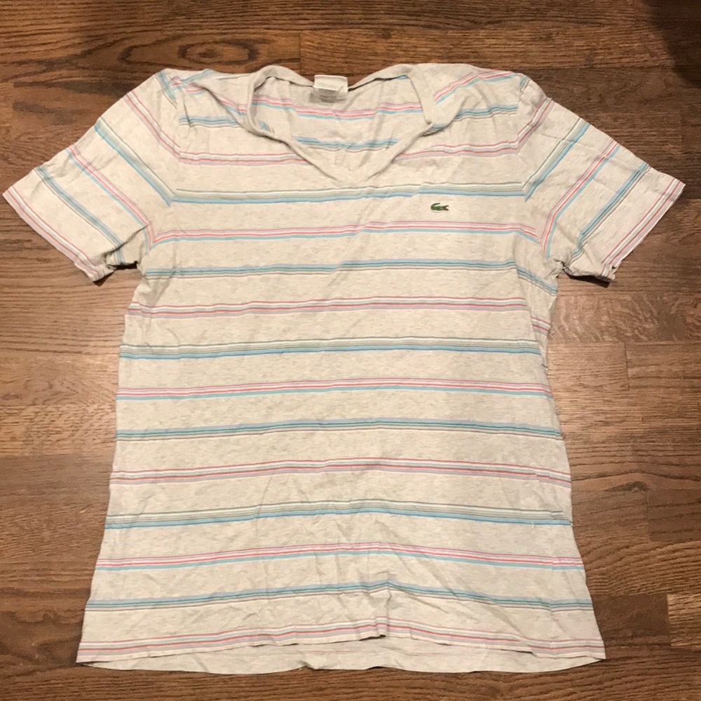 Lacoste v neck shirt